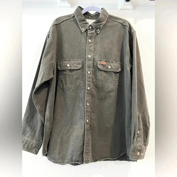 Carhartt Other - Carhartt long sleeve heavy weight cotton shirt. Gray, XL. Nice shirt!​